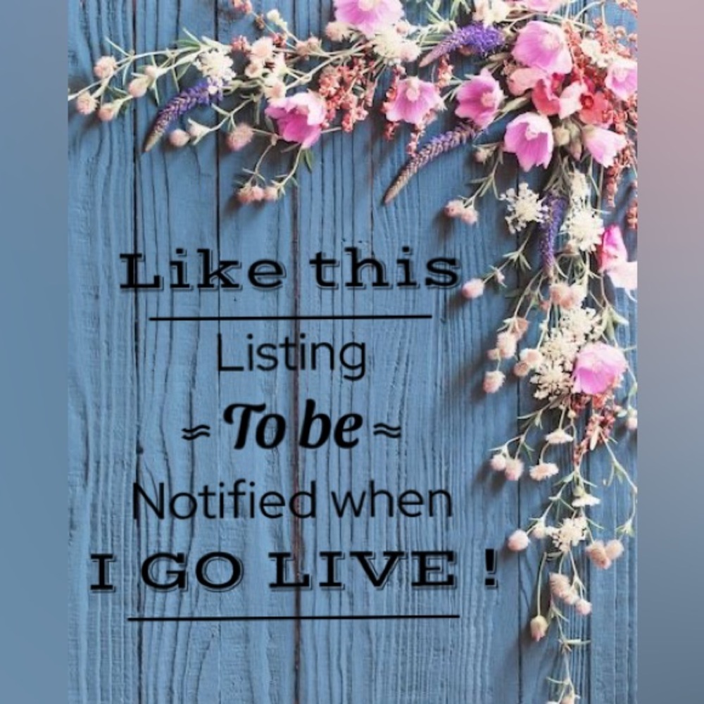 Like this post for Live Auction Listing